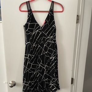 Hi low v neck summer dress